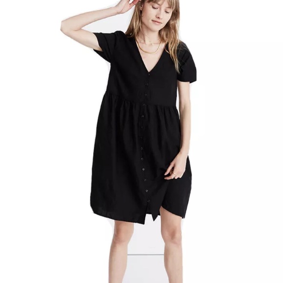 Madewell Dresses & Skirts - Madewell Black Button-Down Dress